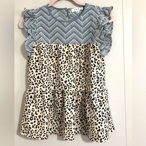 NWT THML Animal Print Blouse